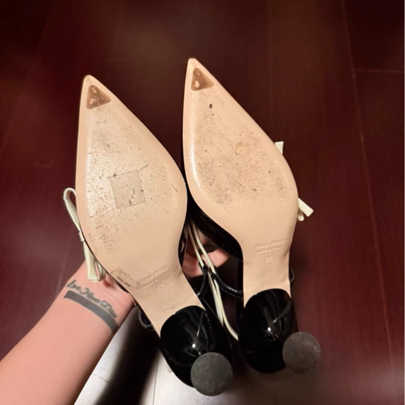 Miu Miu高跟鞋 小貓跟 37碼-5