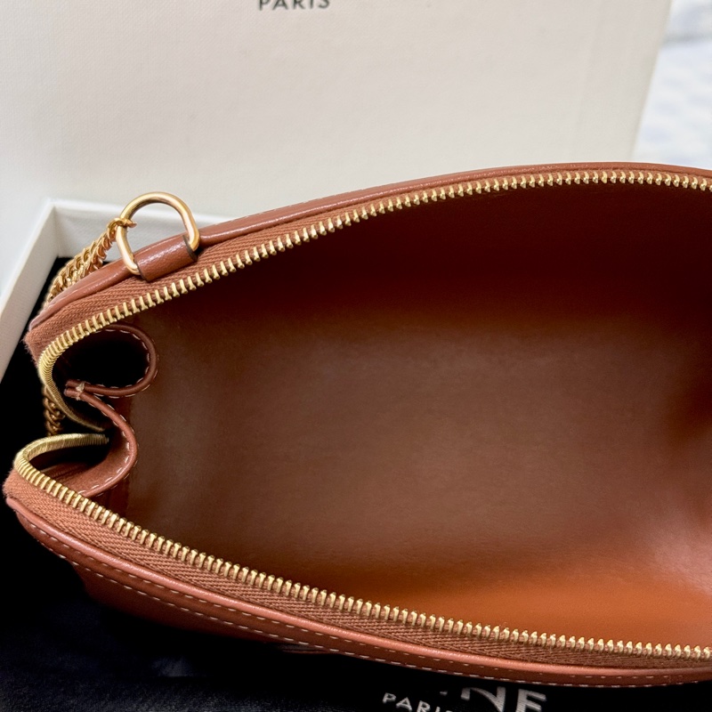 賣場最低價|全新|CELINE 皮革貝殼包(小牛皮)-10