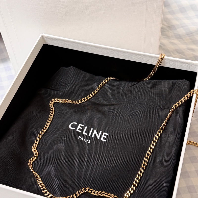 賣場最低價|全新|CELINE 皮革貝殼包(小牛皮)-13