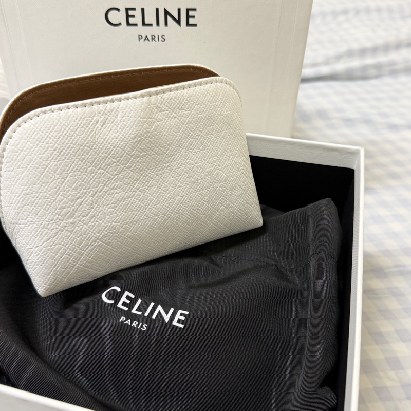 賣場最低價|全新|CELINE 皮革貝殼包(小牛皮)-14