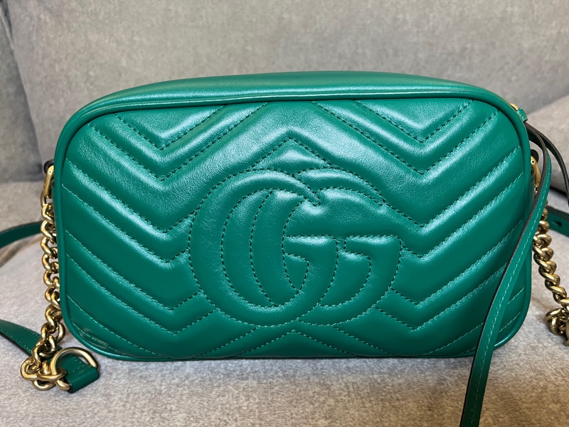 Gucci Marmont 相機包 綠色 24cm-2