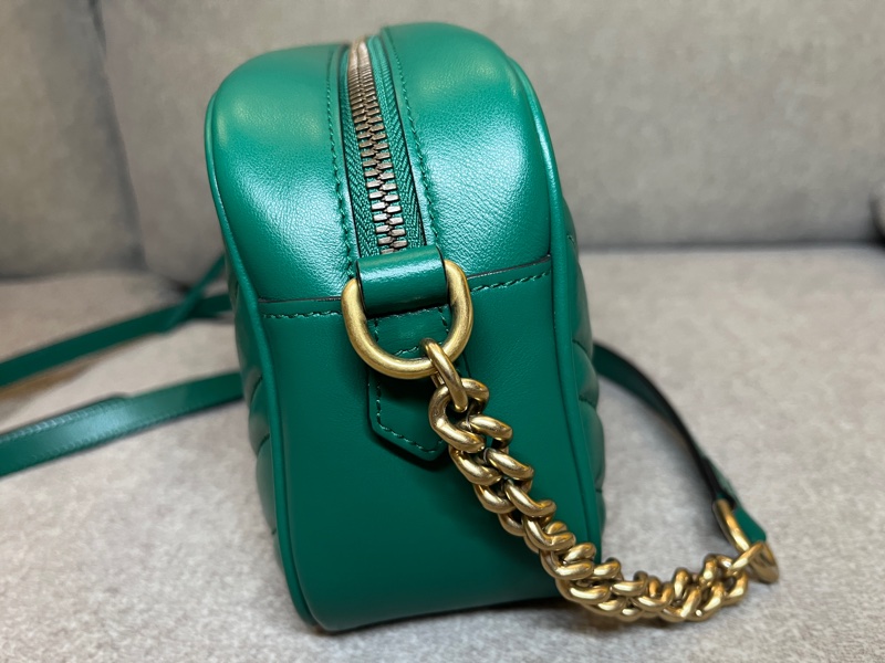 Gucci Marmont 相機包 綠色 24cm-3