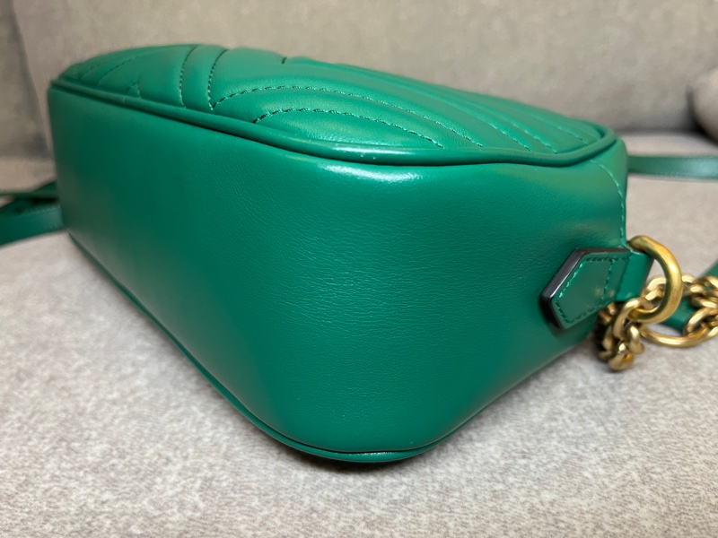 Gucci Marmont 相機包 綠色 24cm-9