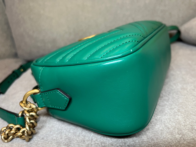 Gucci Marmont 相機包 綠色 24cm-10