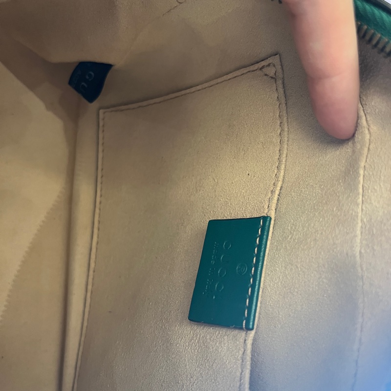 Gucci Marmont 相機包 綠色 24cm-11