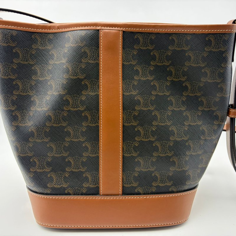 CELINE 凱旋門老花水桶包-7