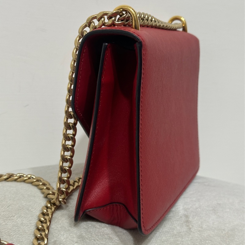 Prada Saffiano 紅色皮革斜背包-3