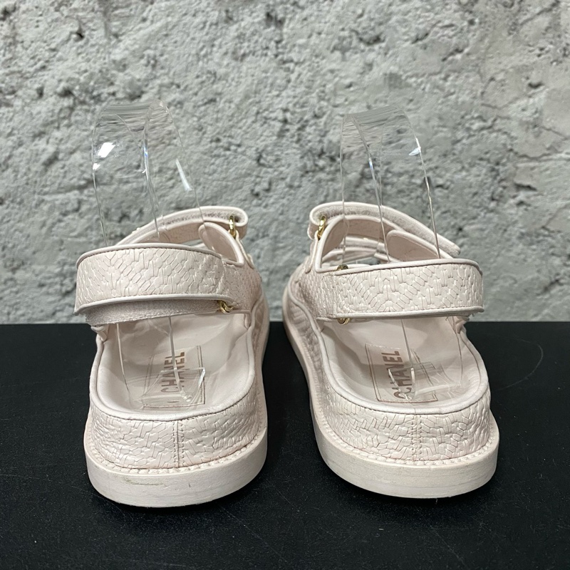Chanel 香奈兒 魔術貼涼鞋 尺碼:38 附件:無-2