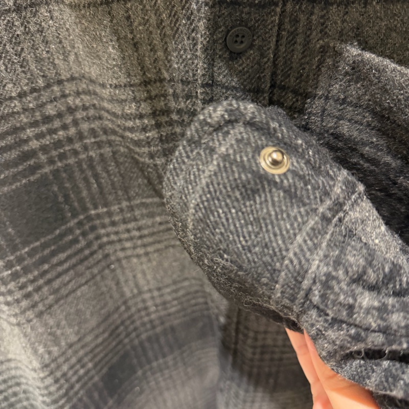 巴黎世家balenciaga_格紋羊毛襯衫size L-19