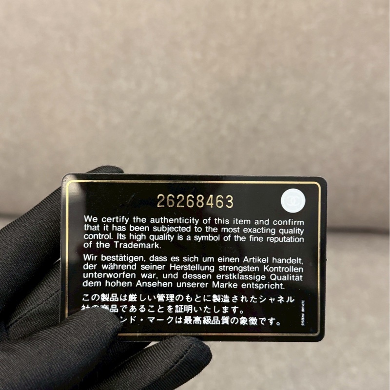 香奈兒黑色拉鍊中夾-6