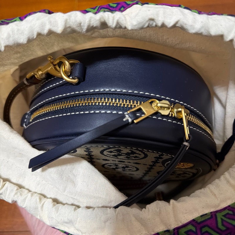 Tory Burch 深藍大圓餅-7