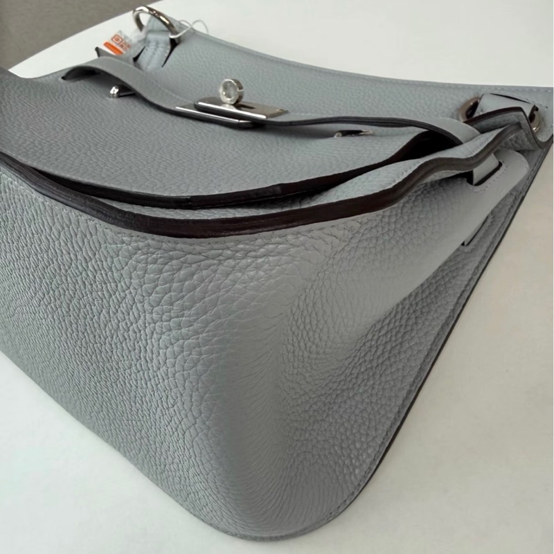 Hermes愛馬仕吉普賽28海鷗灰銀扣TC皮T刻-4