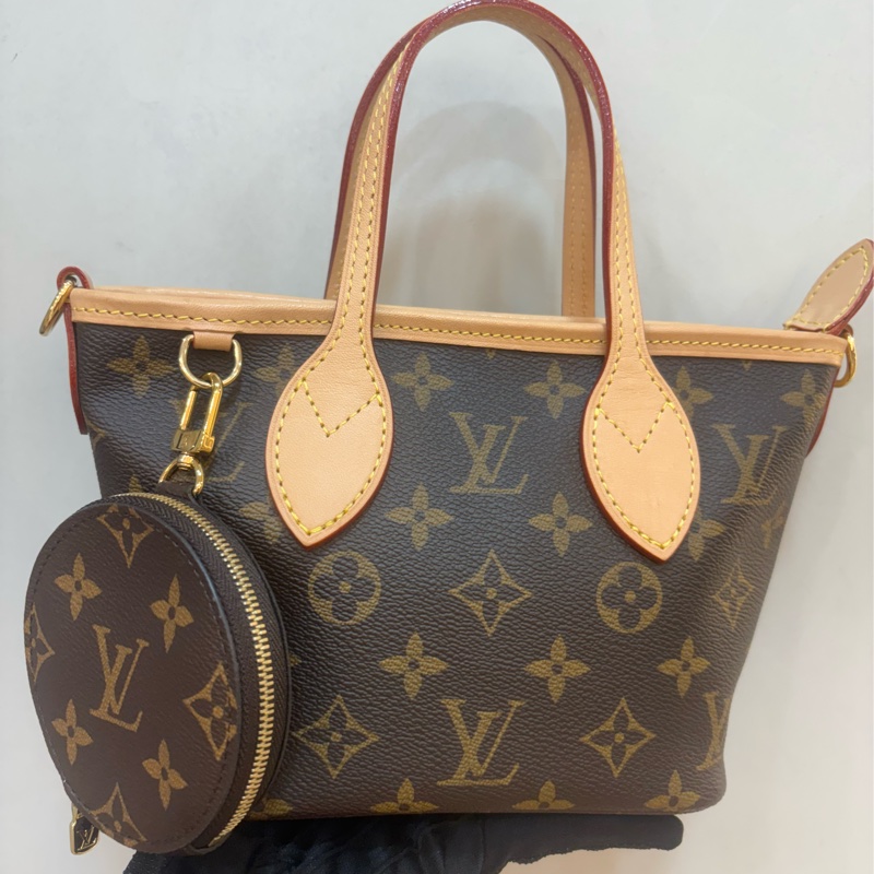Louis Vuitton LV M46705 零錢奶茶背帶二合一托特包-0