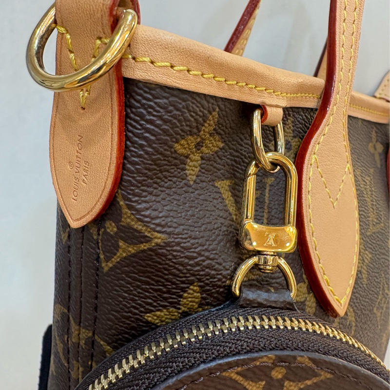 Louis Vuitton LV M46705 零錢奶茶背帶二合一托特包-3