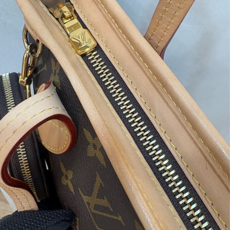 Louis Vuitton LV M46705 零錢奶茶背帶二合一托特包-6