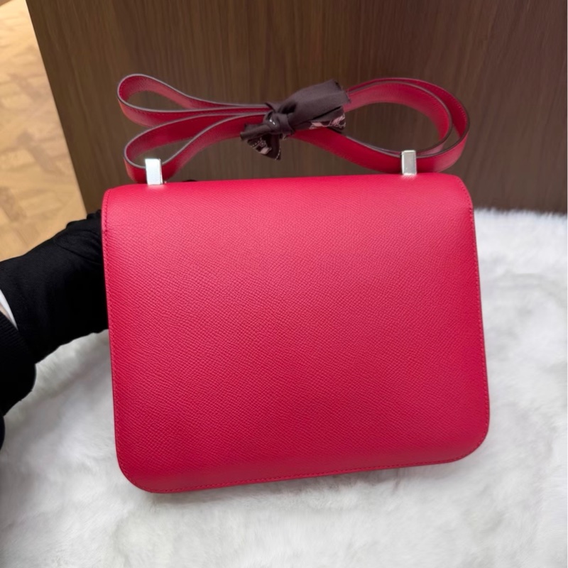 C刻Hermes愛馬仕極致粉銀扣 康康 24 Constance-1