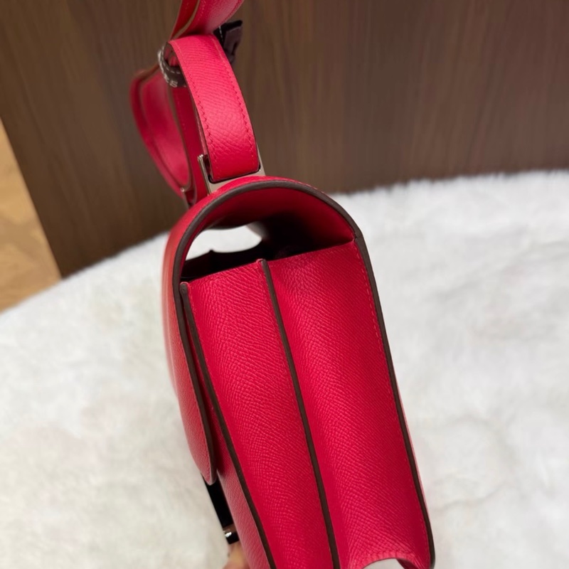 C刻Hermes愛馬仕極致粉銀扣 康康 24 Constance-3