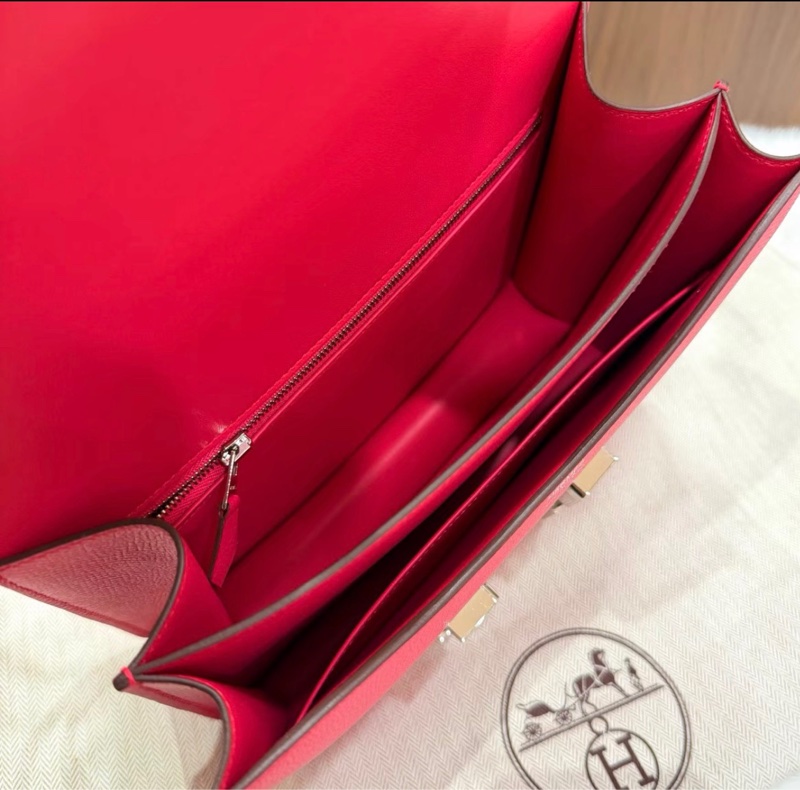 C刻Hermes愛馬仕極致粉銀扣 康康 24 Constance-5