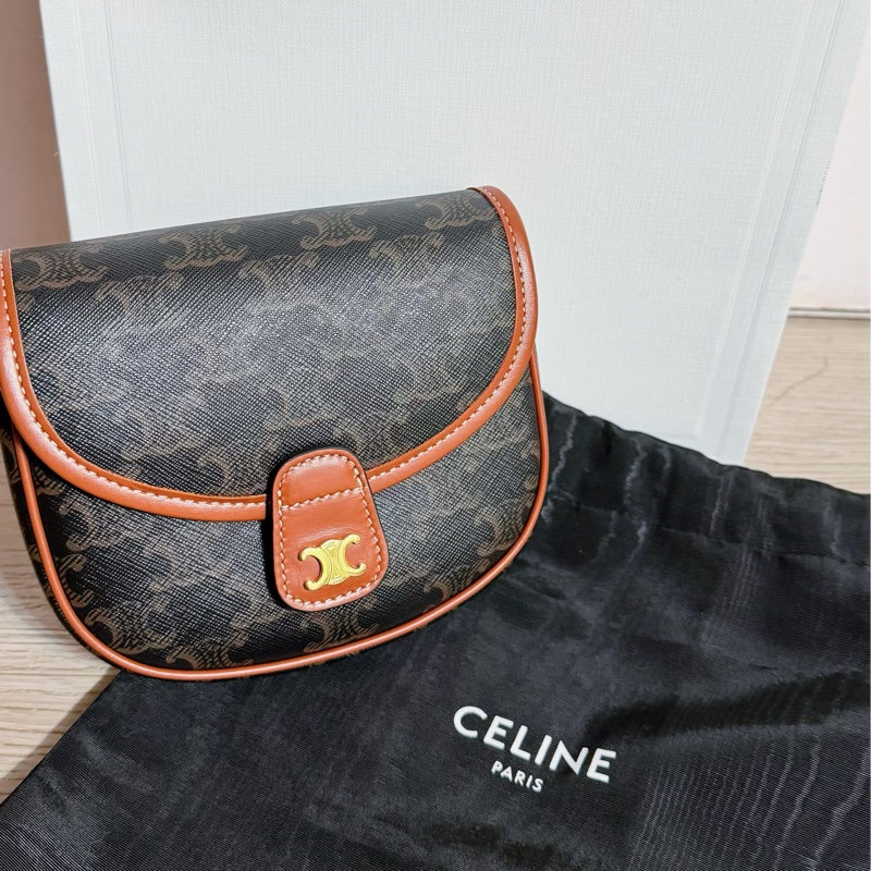 全新|CELINE MINI 老花馬鞍包-0