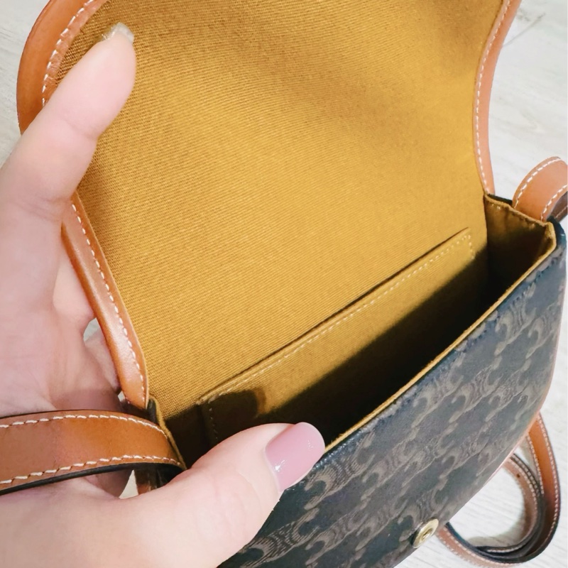 全新|CELINE MINI 老花馬鞍包-4