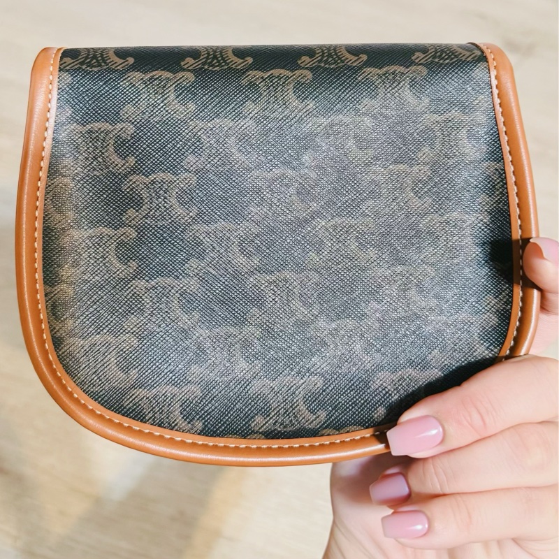 全新|CELINE MINI 老花馬鞍包-7
