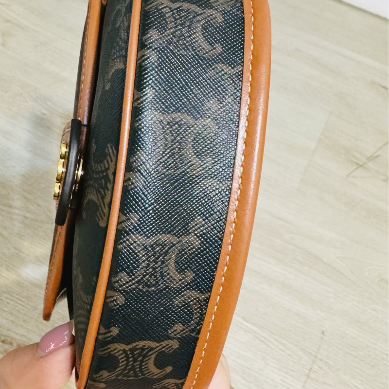 全新|CELINE MINI 老花馬鞍包-11