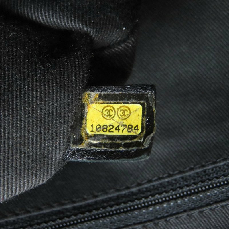 香奈兒 Coco Mark 絎縫銀色五金托特包 尼龍帆布 女士-6