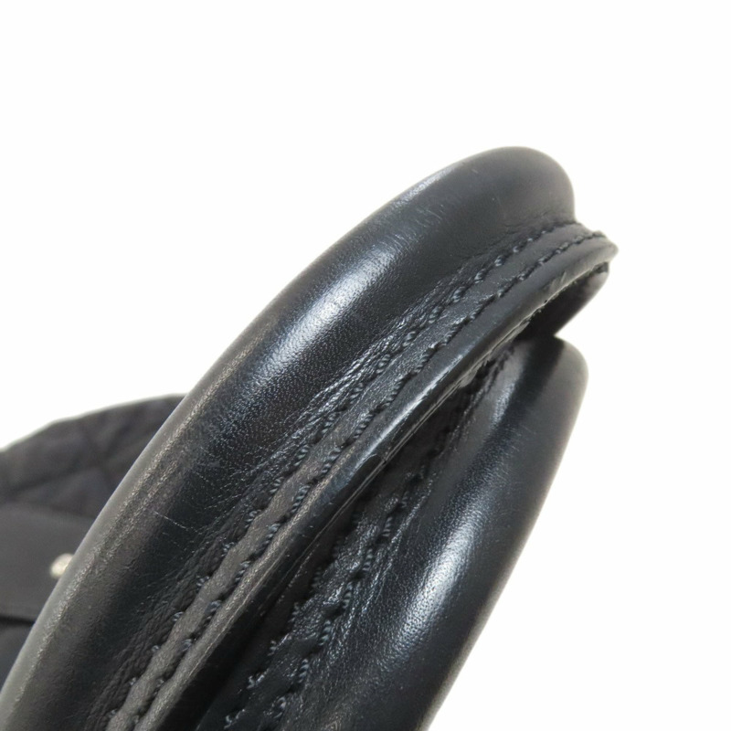 香奈兒 Coco Mark 絎縫銀色五金托特包 尼龍帆布 女士-22