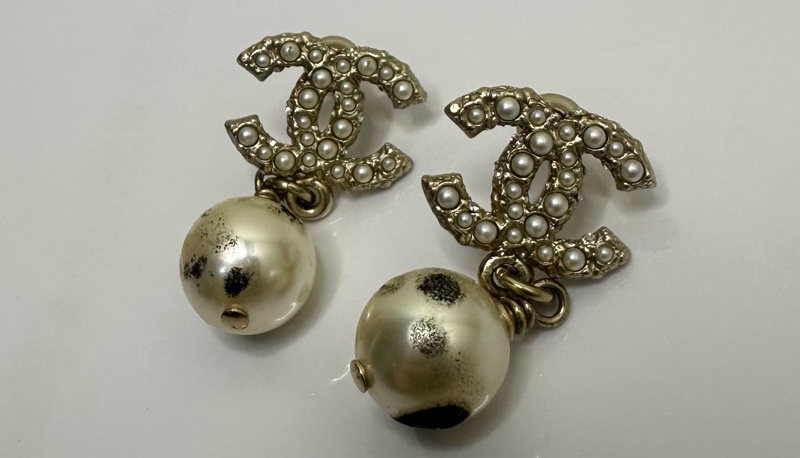 Chanel 珍珠耳環-5