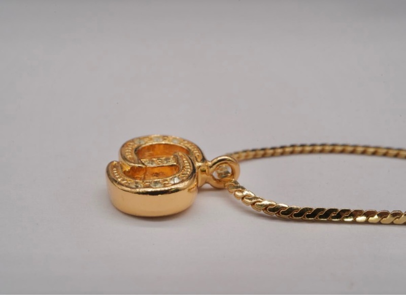 Christian Dior 經典CD標誌水鑽項鍊✨-3