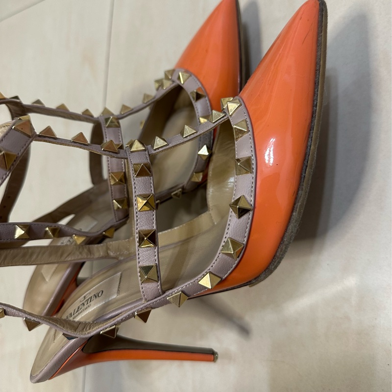 二手正品VALENTINO粉色高跟鞋-2