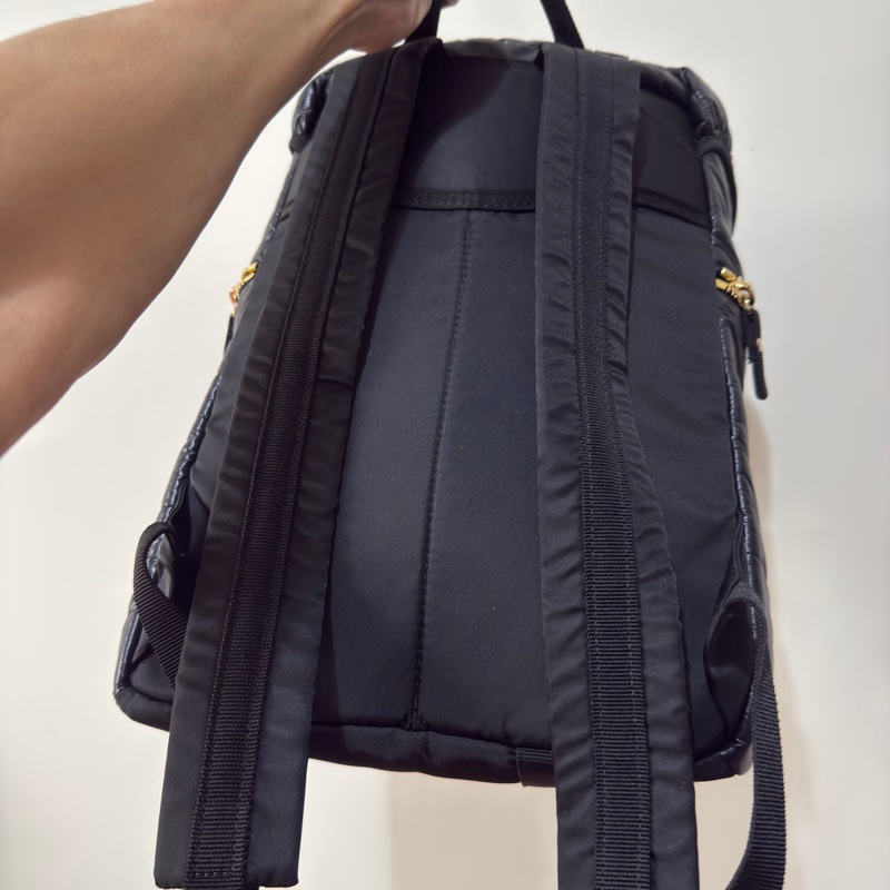 MONCLER Padded Multipocket Backpack 黑色 羽絨衣材質 後背包-3