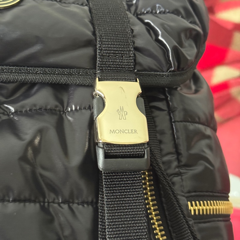 MONCLER Padded Multipocket Backpack 黑色 羽絨衣材質 後背包-9
