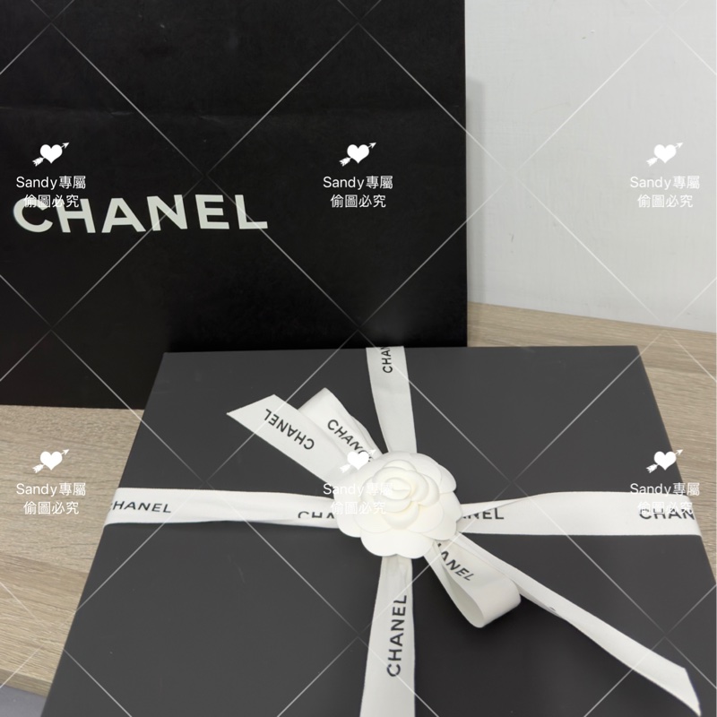 附盒子❤️Chanel 26p 爆款經典菱格圍巾🧣 全新全配 酒紅色-8