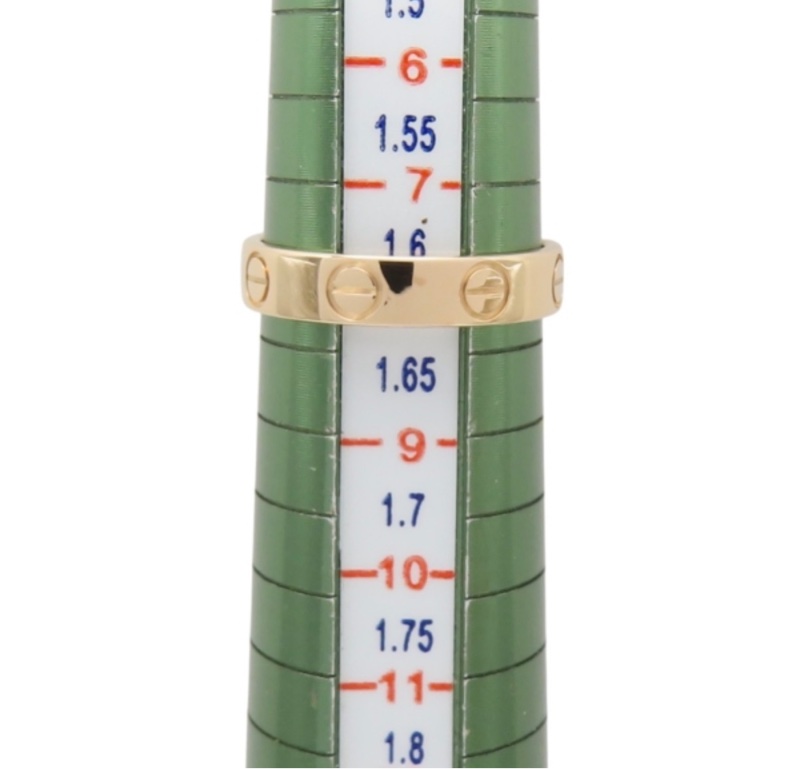 Cartier 卡地亞 18K玫瑰金 Mini Love 戒 指 #47-2