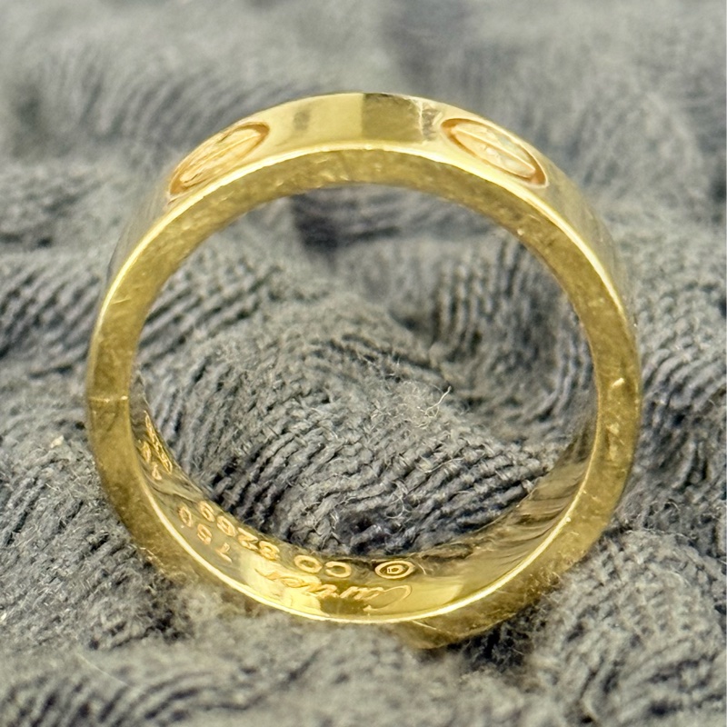 ❣️Cartier 卡地亞 18K玫瑰金 Mini Love 戒 指 #49-8