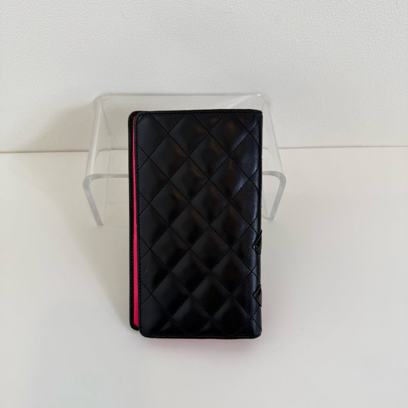 Chanel 香奈兒 康鹏長款皮夾 黑色 年份:19 開 無卡 97 新 正常使用痕跡 B 級-1