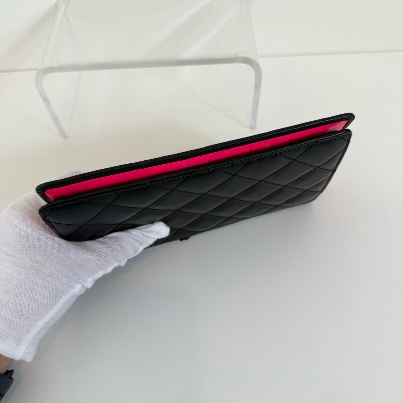 Chanel 香奈兒 康鹏長款皮夾 黑色 年份:19 開 無卡 97 新 正常使用痕跡 B 級-4