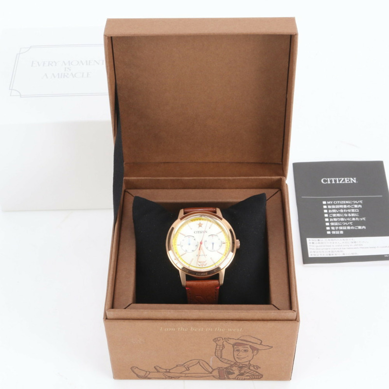 西鐵城迪士尼系列胡迪款 BU4042-09A 男士棕色手錶-1