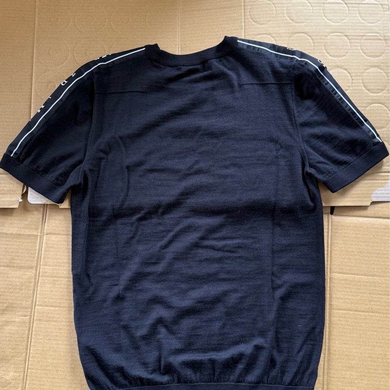 Dior 羊毛短T 黑色 S號-1