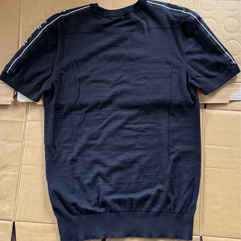 Dior 羊毛短T 黑色 S號-6