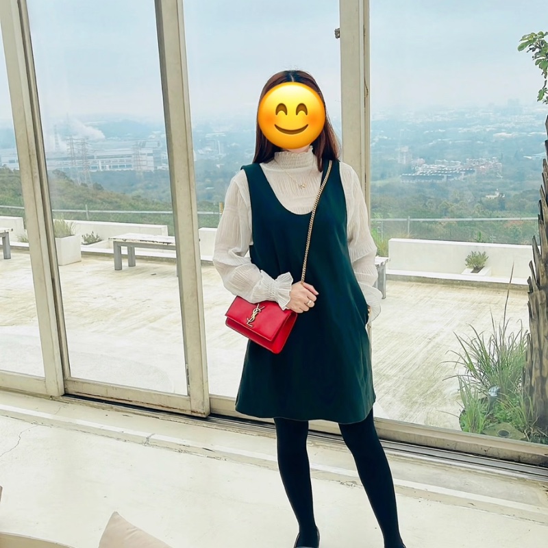 YSL 荔面牛皮掀蓋/紅金 兩用包-3