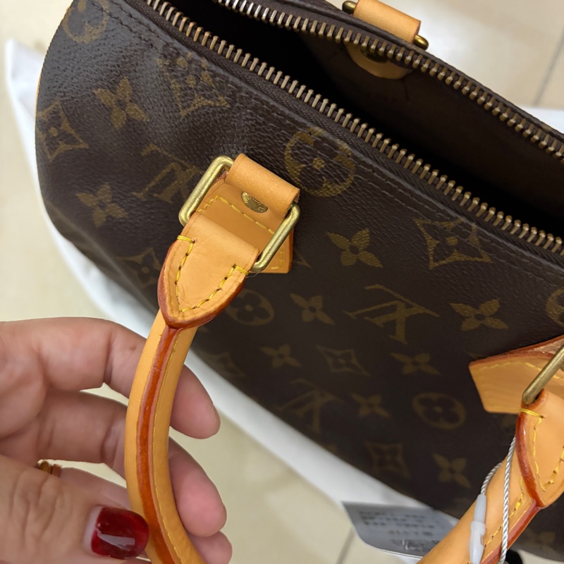 LV speedy 25老花手提款-0