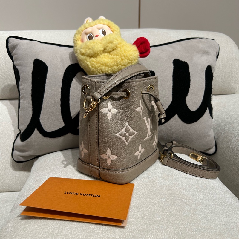 Lv Nano noe M46291 Bicolor Monogram Empreinte Leather-1