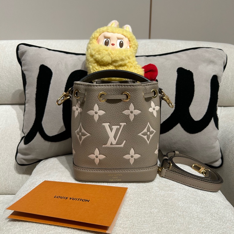 Lv Nano noe M46291 Bicolor Monogram Empreinte Leather-2