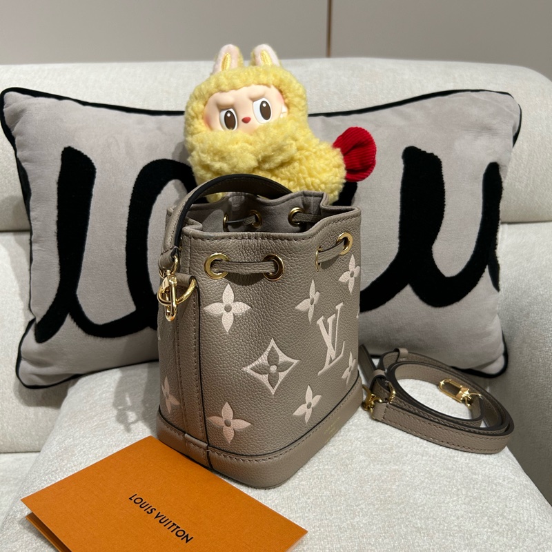 Lv Nano noe M46291 Bicolor Monogram Empreinte Leather-3