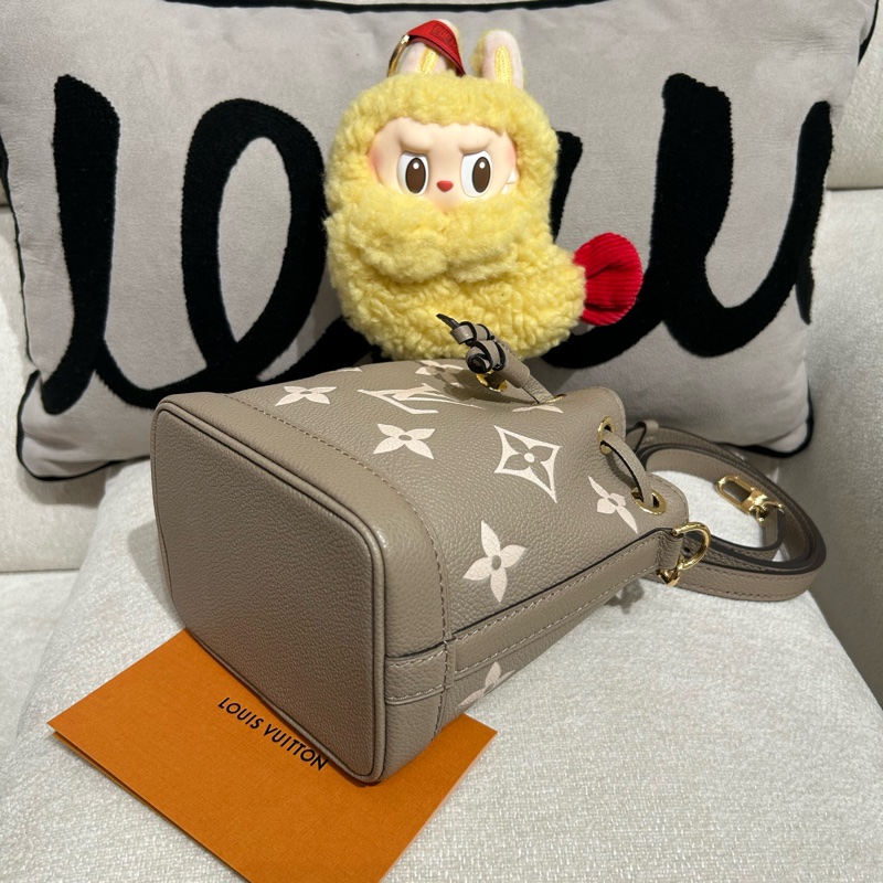 Lv Nano noe M46291 Bicolor Monogram Empreinte Leather-6