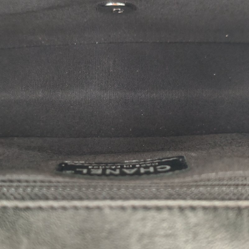 香奈兒 Chanel 腋下包 黑色 銀色金屬 23 開  年份：2017 年 97 新-8