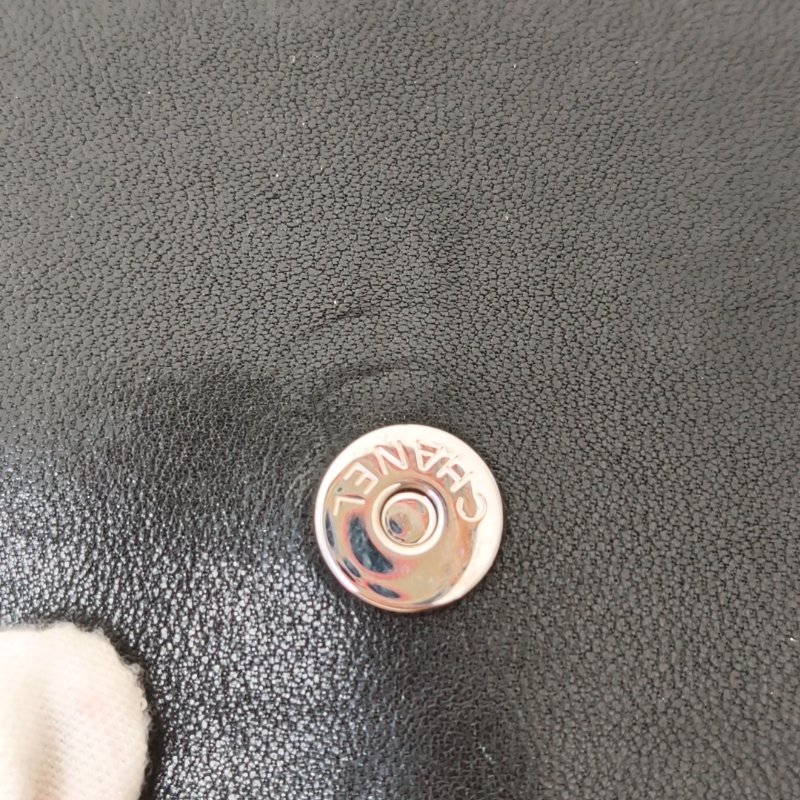 香奈兒 Chanel 腋下包 黑色 銀色金屬 23 開  年份：2017 年 97 新-17