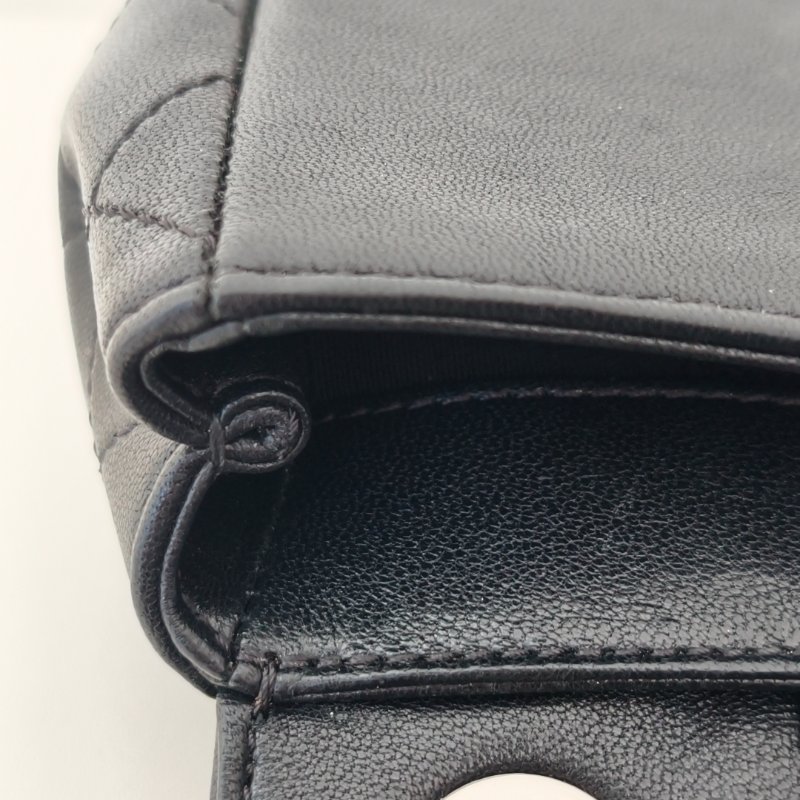 香奈兒 Chanel 腋下包 黑色 銀色金屬 23 開  年份：2017 年 97 新-20